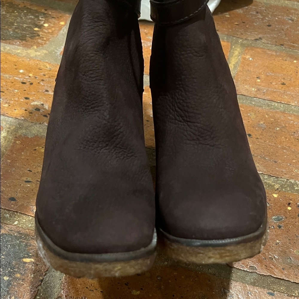 Tory Burch Jamie Brown Suede Women's Boots - Picture 7 of 11